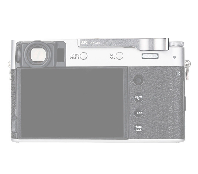 Упор для большого пальца JJC TA-X100V для Fujifilm X100-X100VI, X-E3, X-E4, серебристый