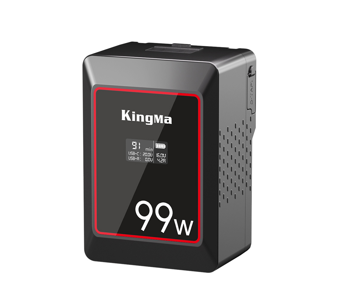 Аккумулятор Kingma 99W Mini, V-Mount, OLED дисплей, 6700 мАч