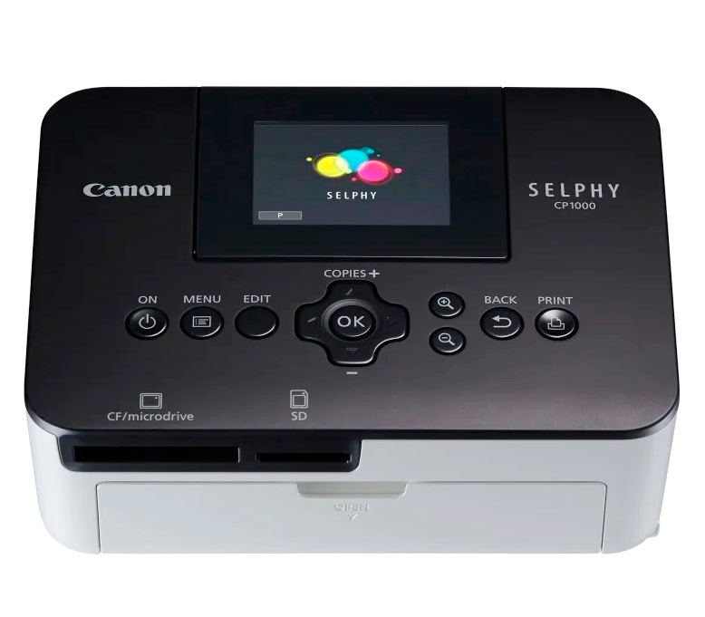 Фотопринтер Canon Selphy CP1000 черный с белым