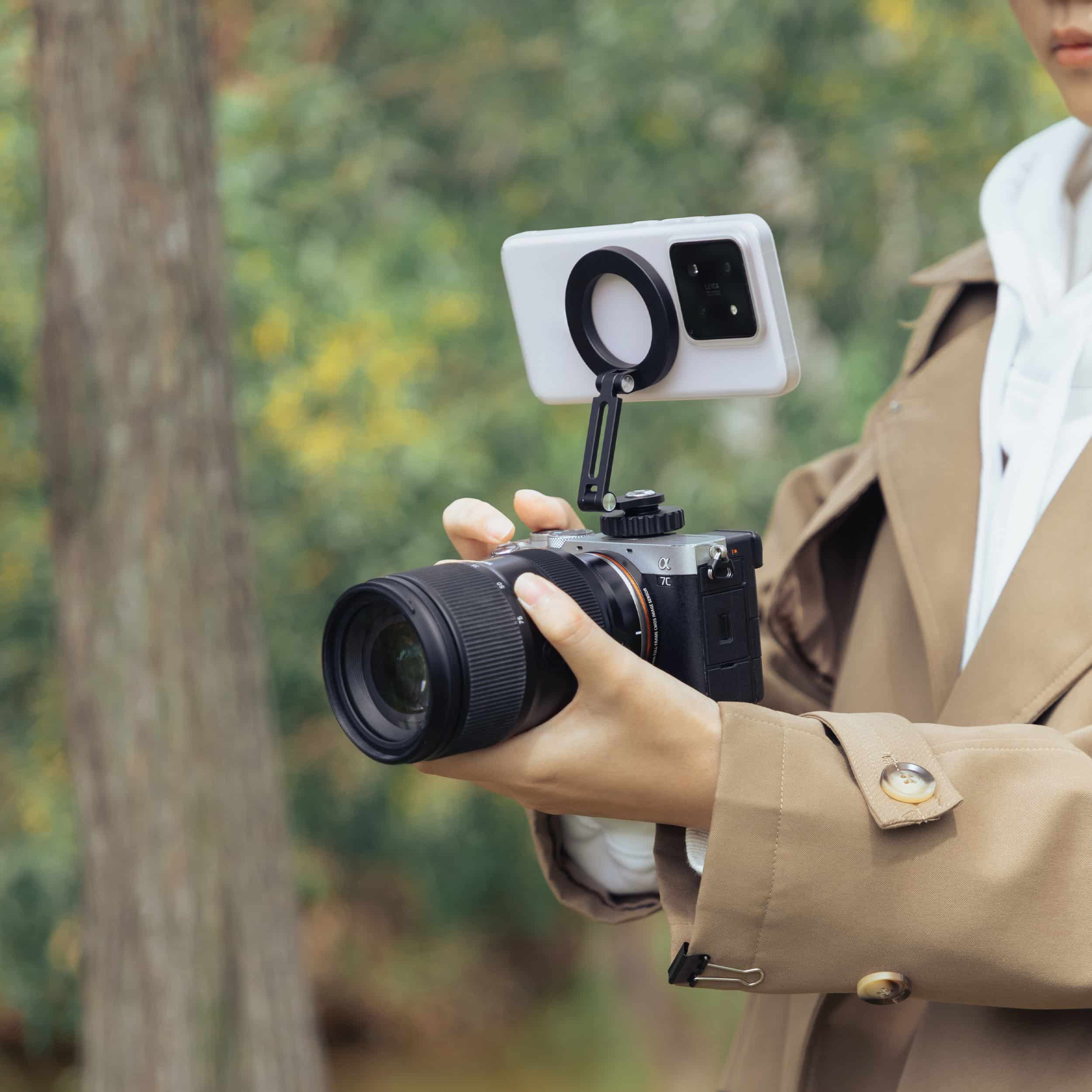 Держатель для телефона Fotopro SJ-91C, в башмак, с креплением MagSafe