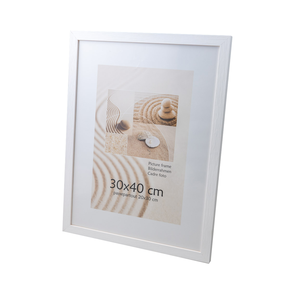 Фоторамка INNOVA 323-400, белая, деревянная, 30x40 см