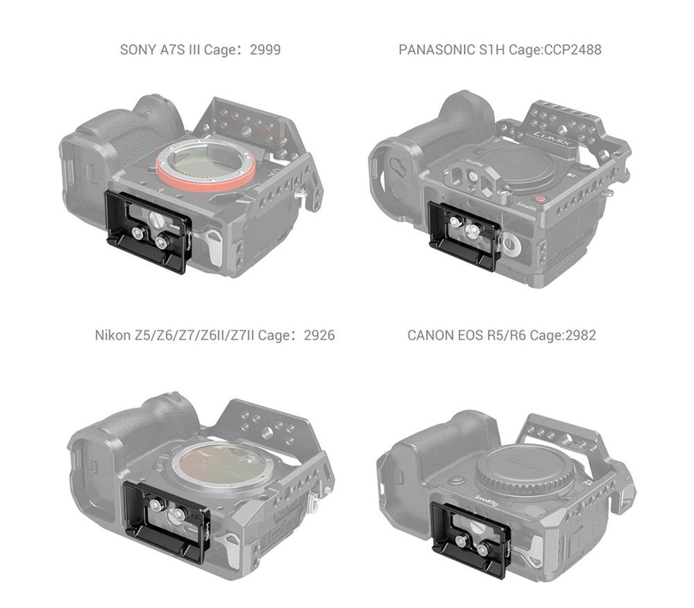Площадка SmallRig 3154 быстросъемная, Arca Swiss, для DJI RS 2/ RS 3 / RS 3 Pro / RSC 2