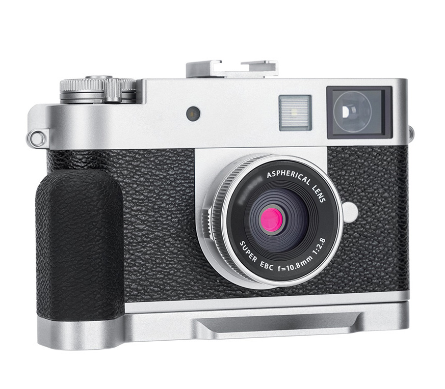 Дополнительный хват JJC HG-XHALF для Fujifilm X Half, серебристый