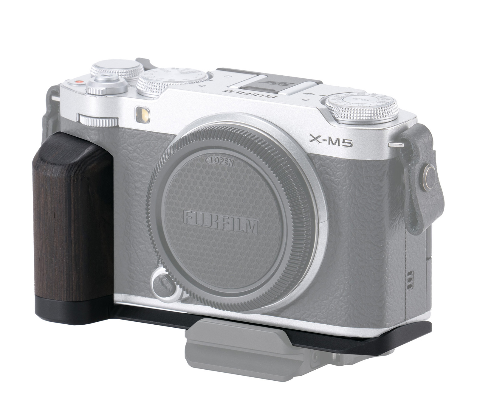 Рукоятка Tilta Mounting Baseplate with Wooden Grip для Fujifilm X-M5, черная