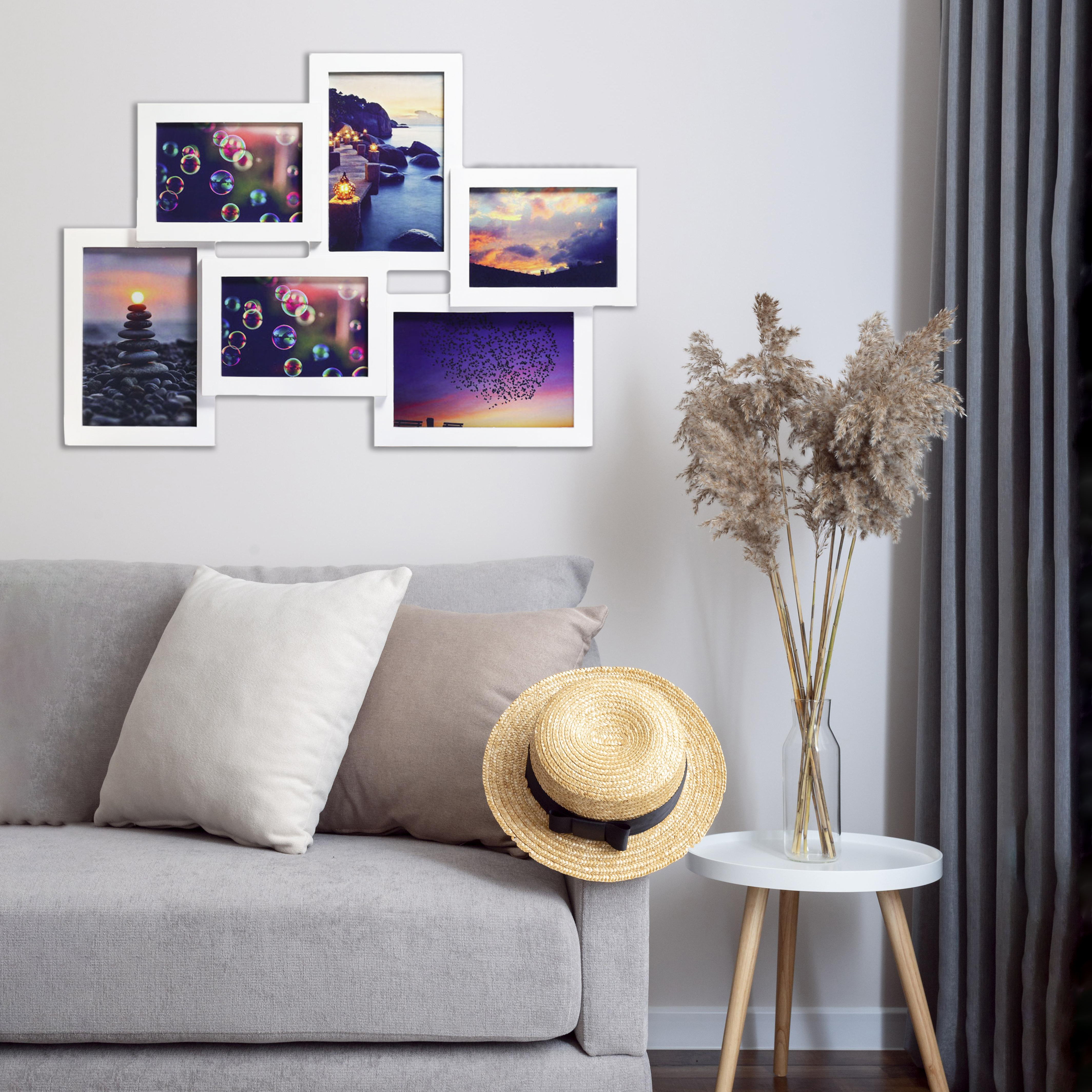 Мультирамка Fotografia на 3х 8х12 см + 3х 9,5х14х5 см, белая (FFC-1015)