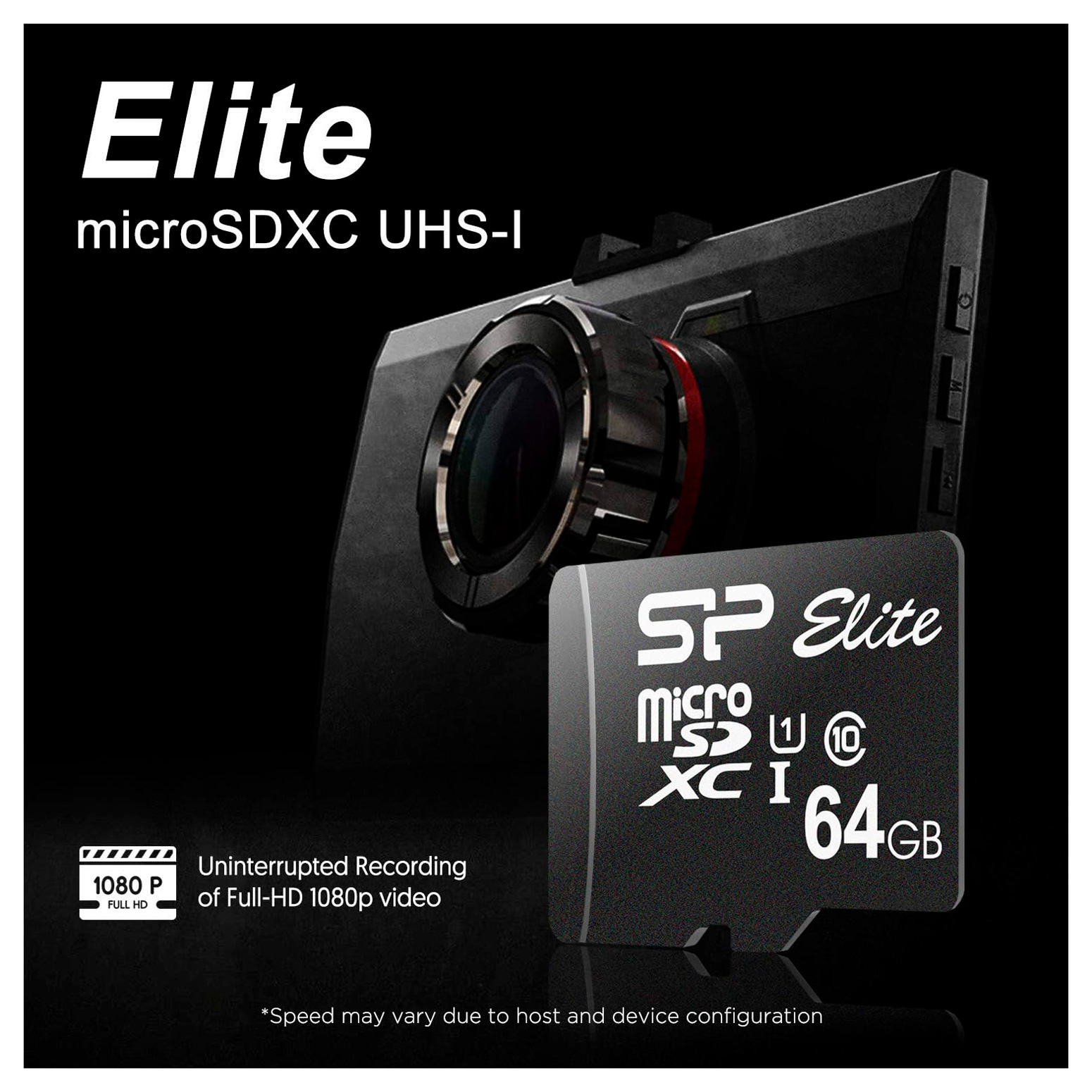Карта памяти Silicon Power MicroSDXC 64GB Elite UHS-I U1 V10 А1