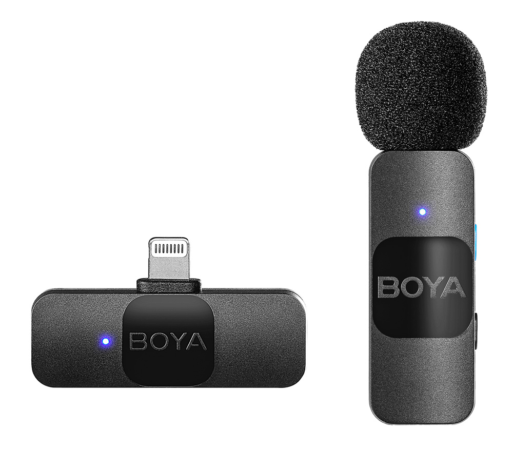 Беспроводная система Boya BY-V1, 2.4 ГГц, TX+RX, Lightning (уцененный)