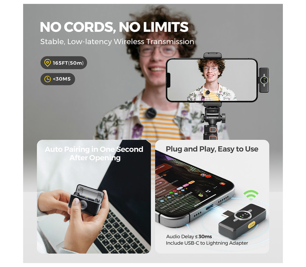 Беспроводная система Nearity NearStream AWM25T, 2TX+RX (USB-C), с кейсом