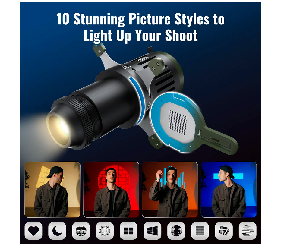 Проекционная насадка Zhiyun EX1H33 Spotlight для Molus G60, X60, X100, ZY-Mount