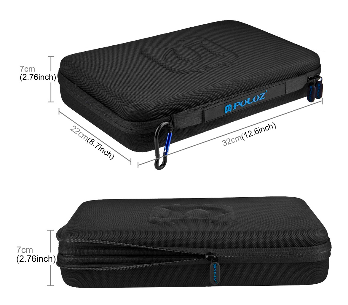 Чехол Puluz PU110 Waterproof Carrying Case, 32x22x7 см, черный