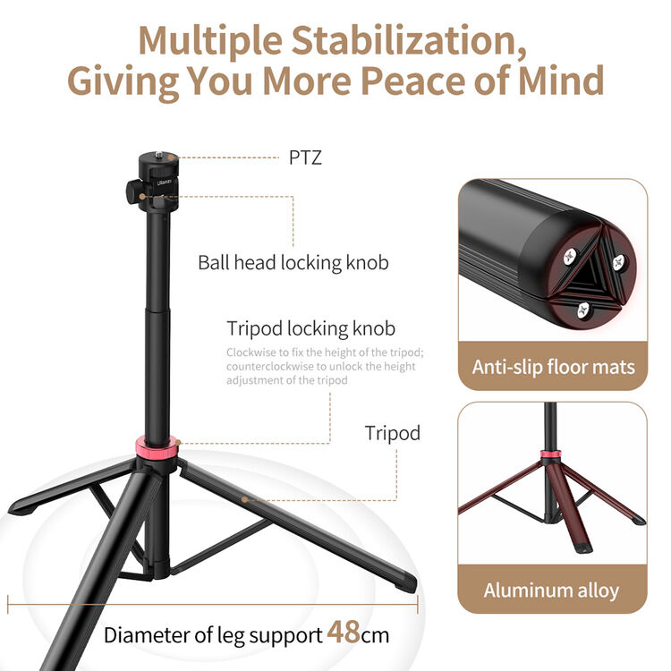 Стойка Ulanzi MT-79 Aluminium Led Light Tripod V2, 39-207 см, до 1 кг
