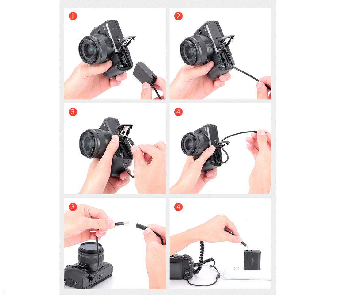 Адаптер питания Kingma TC-LPE17-M, вместо Canon LP-E17 с выходом USB-C