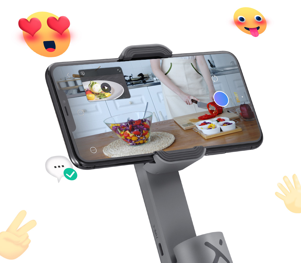 Стабилизатор Zhiyun Smooth-X Essential Combo с треногой и чехлом, серый (уцененный)