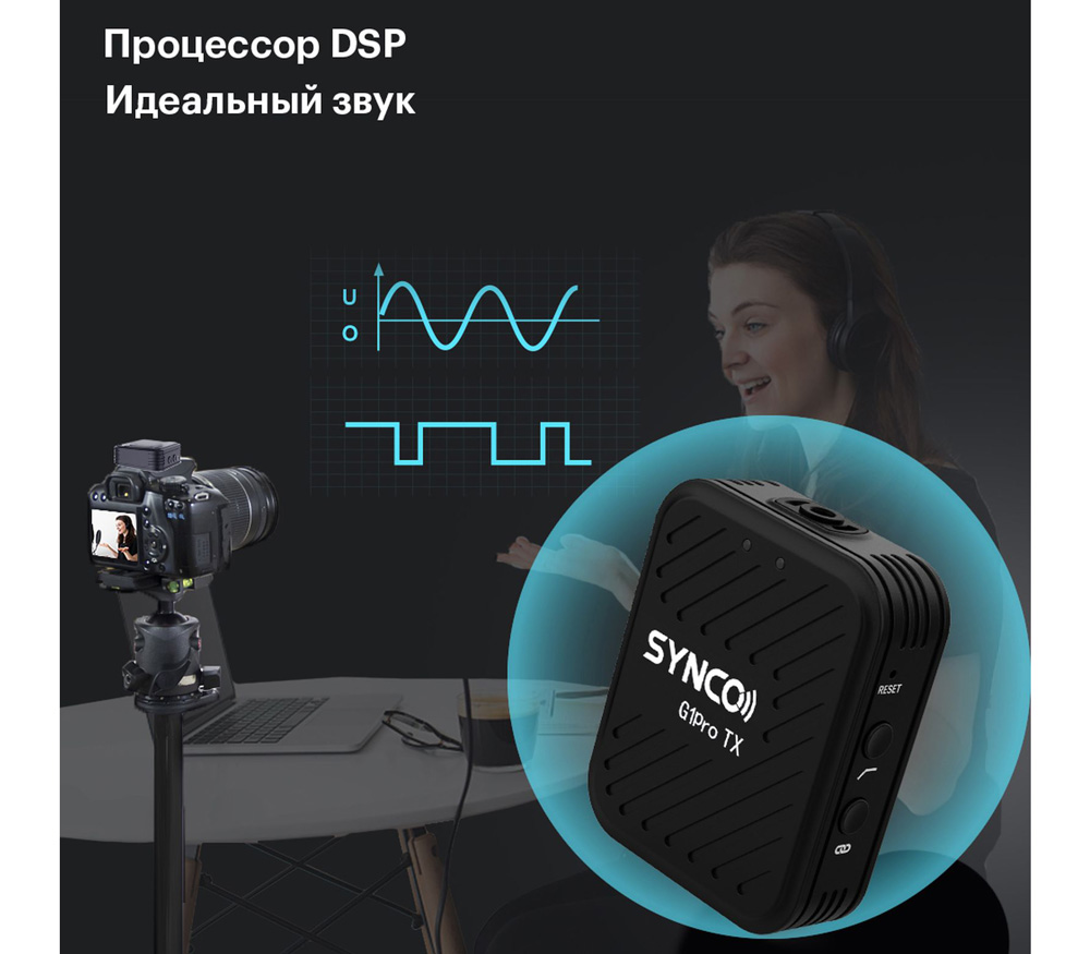 Беспроводная система Synco G1 A2 Pro, TX+TX+RX, 2.4 ГГц, 3.5 TRS / TRRS, USB, USB-C