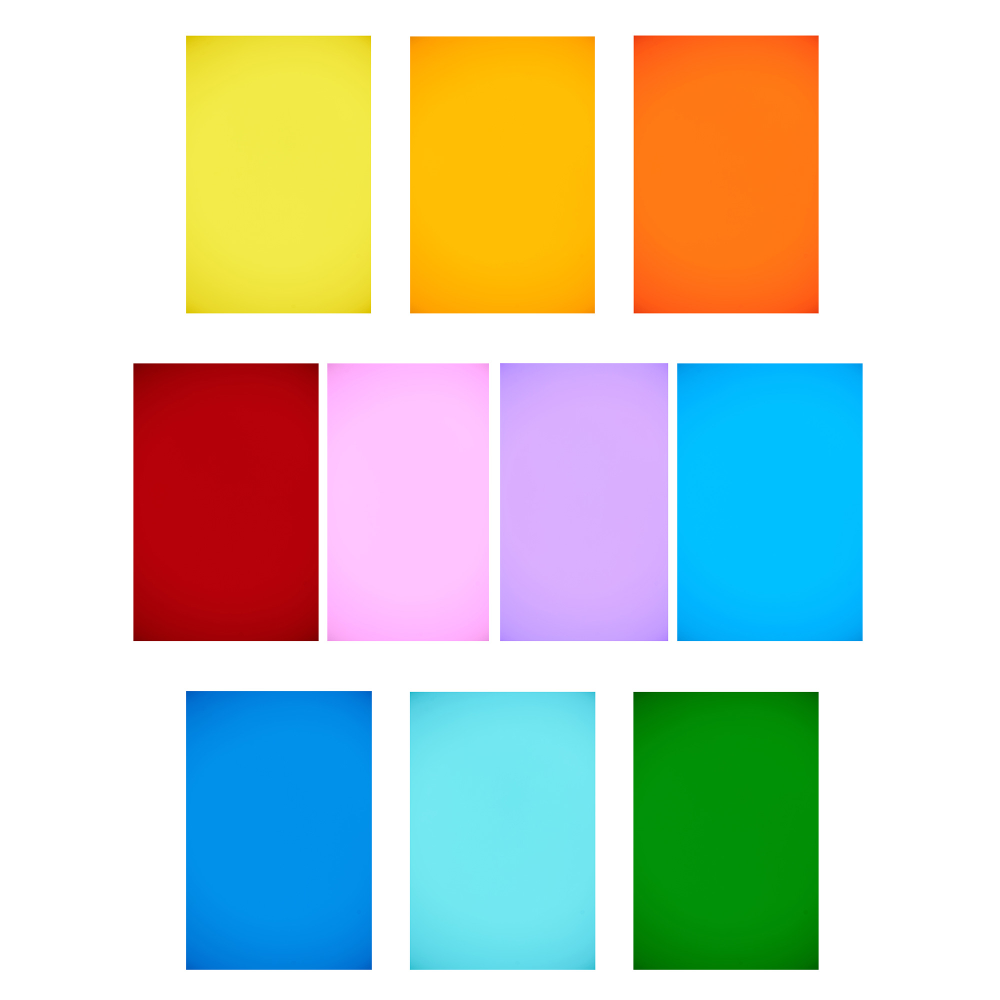 Набор гелевых светофильтров primary color 20x20 см, 10 основных цветов