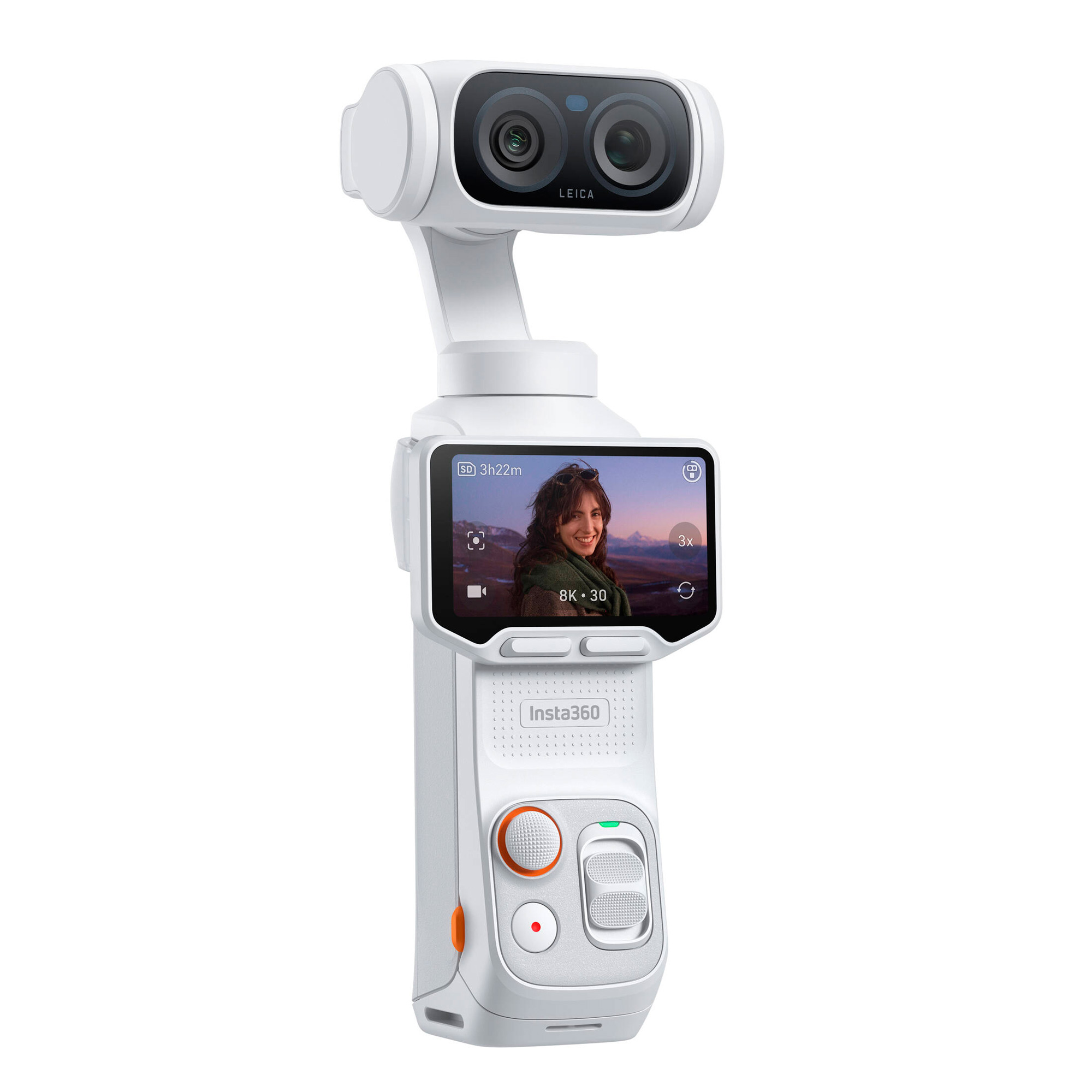 Камера с 3-осевым подвесом Insta360 Luna Ultra Stellar White, Standard Bundle