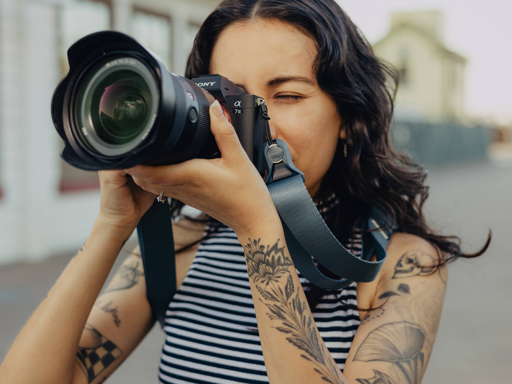Ремень Peak Design Camera Strap Slide Lite Ocean, синий