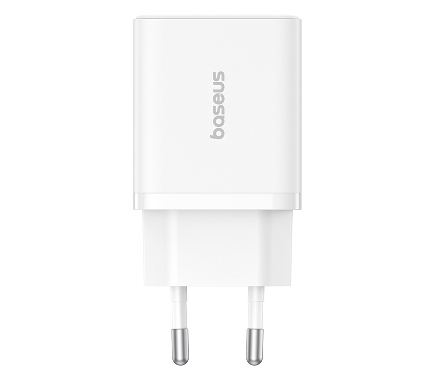Зарядное устройство Baseus Cube 20W, USB-C + USB-A, 20 Вт, белое