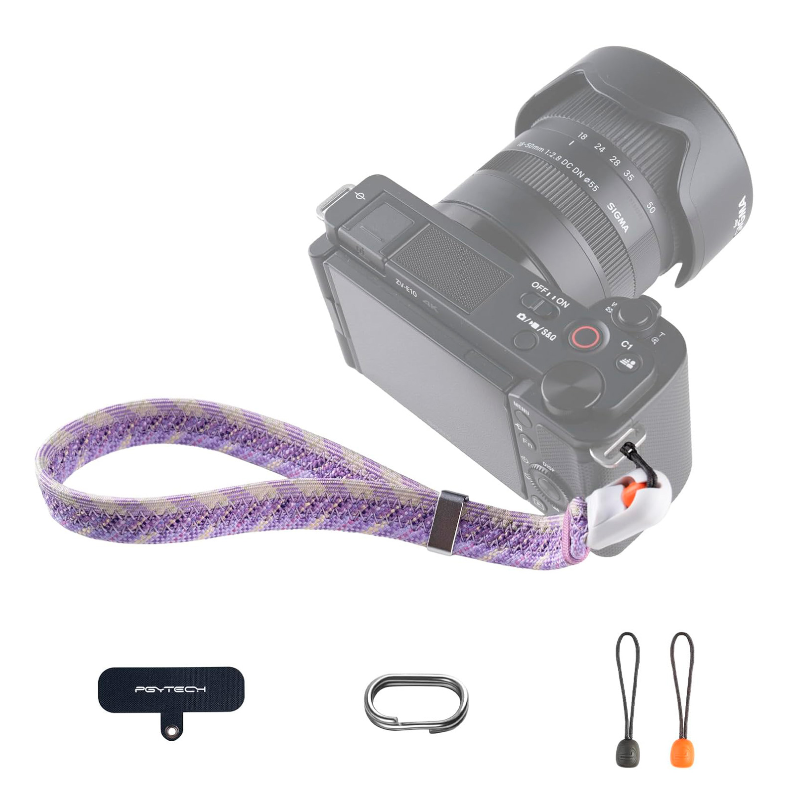 Ремень PGYTECH Camera Wrist Strap Slim Trendy, цвет Lilac Purple
