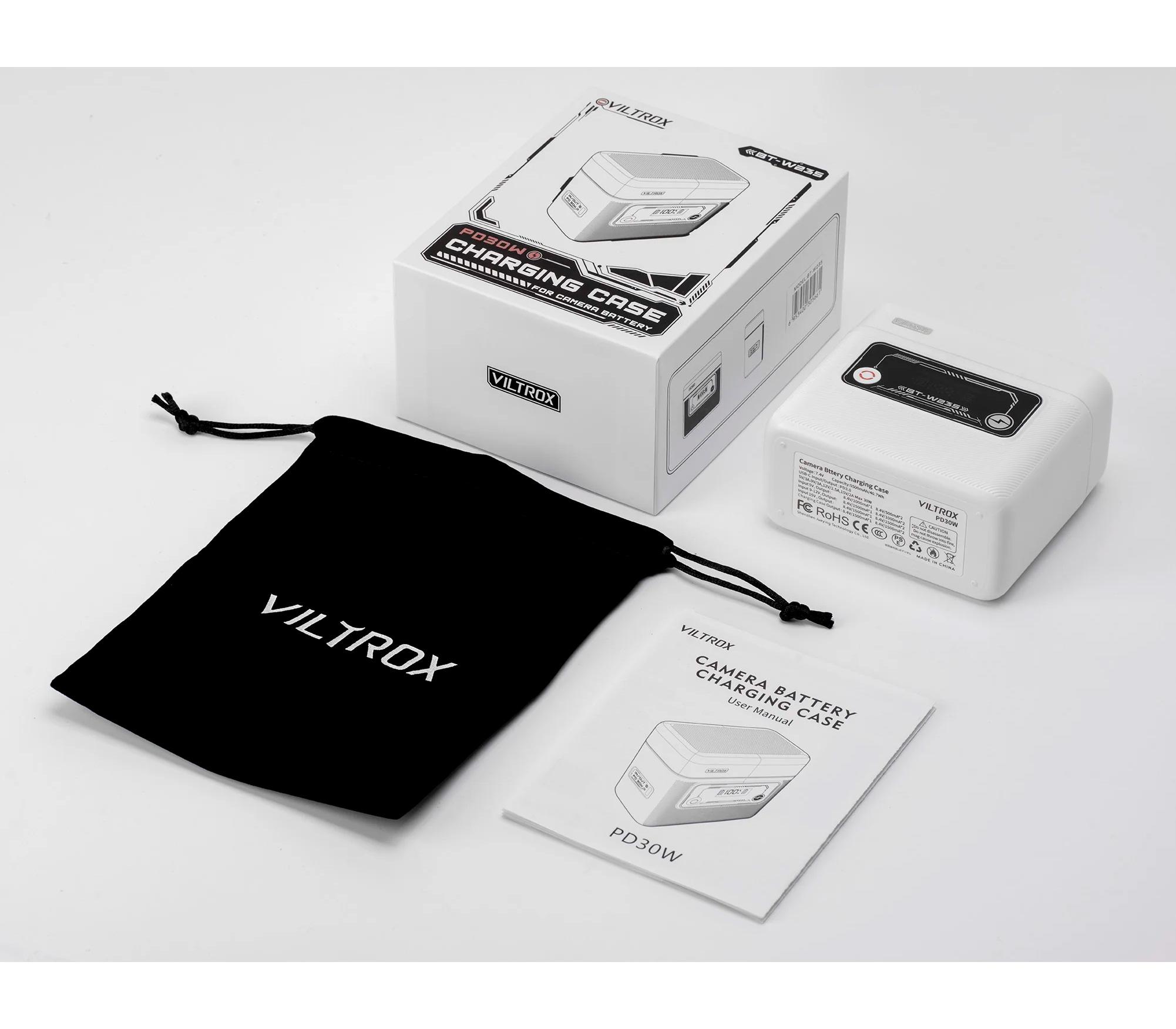 Зарядный кейс Viltrox BT-W235, 5500 мАч, для 2х NP-W235