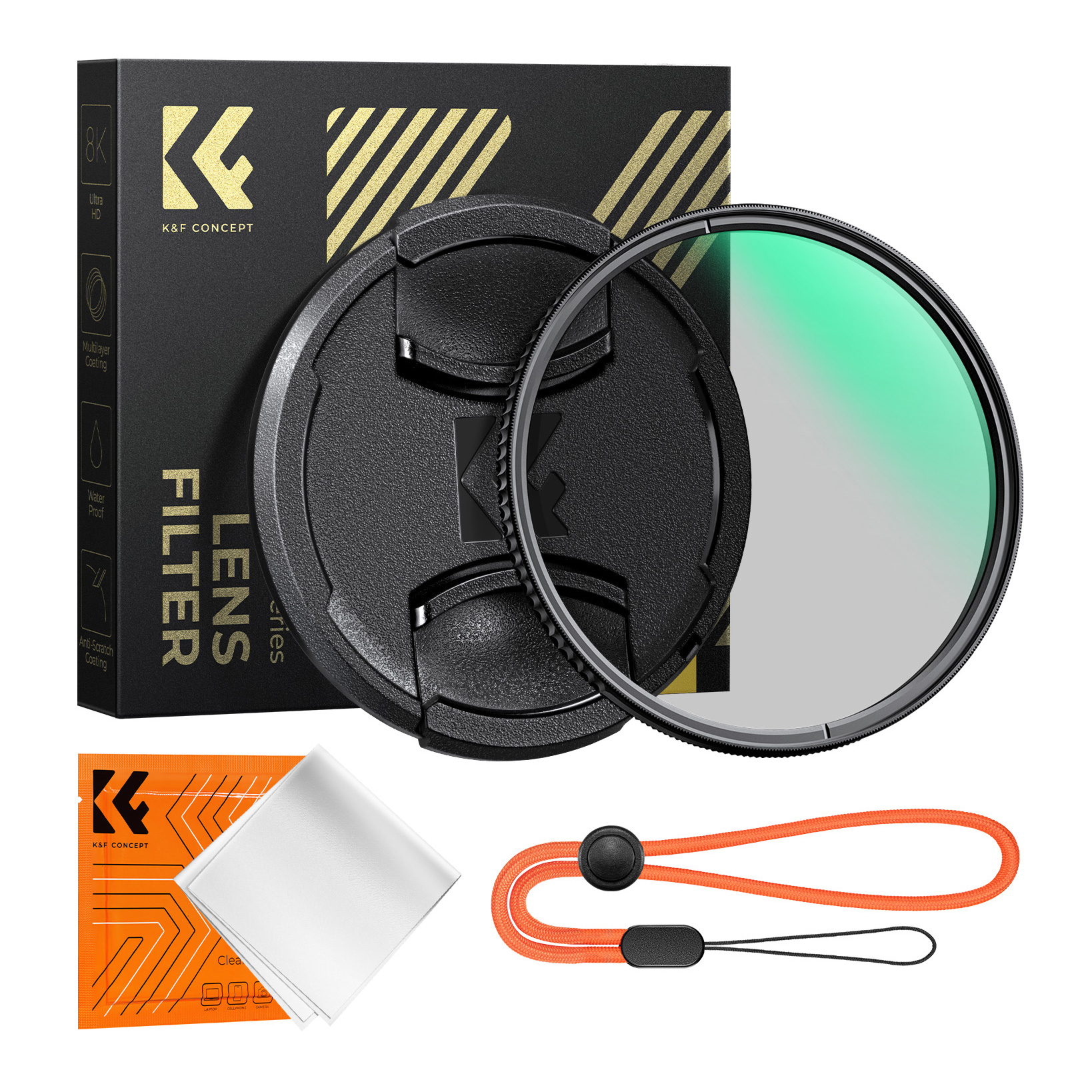 Светофильтр K&F Concept XC16 Nano-X CPL Green Coated 43mm