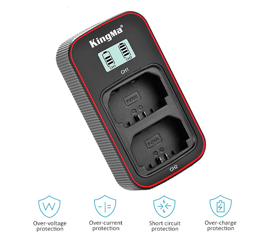 Зарядное устройство Kingma BM058 + 2 аккумулятора NP-FZ100 2000 мАч