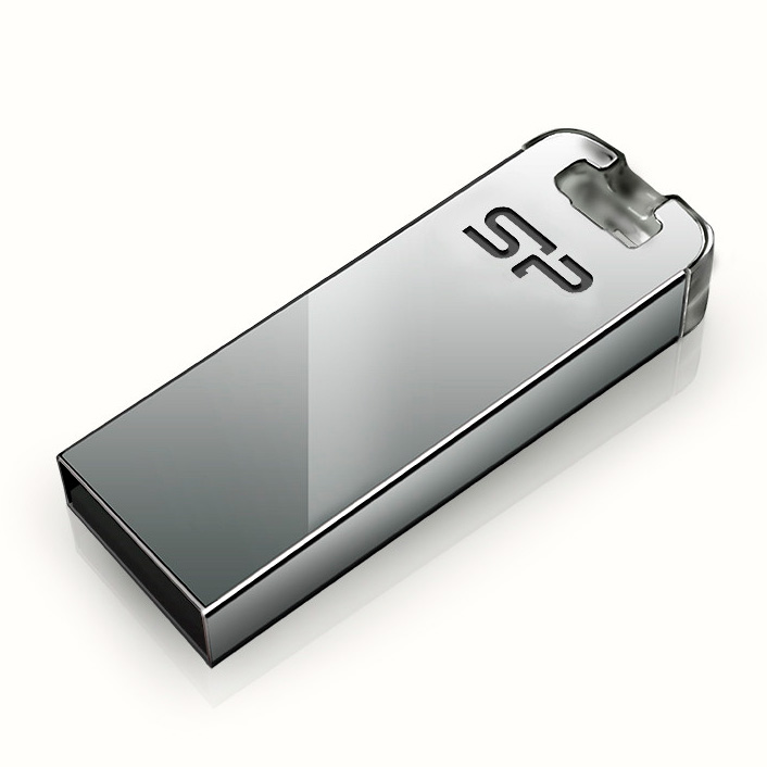 Накопитель Silicon Power USB2 Flash 8Gb Touch T03, нерж. сталь