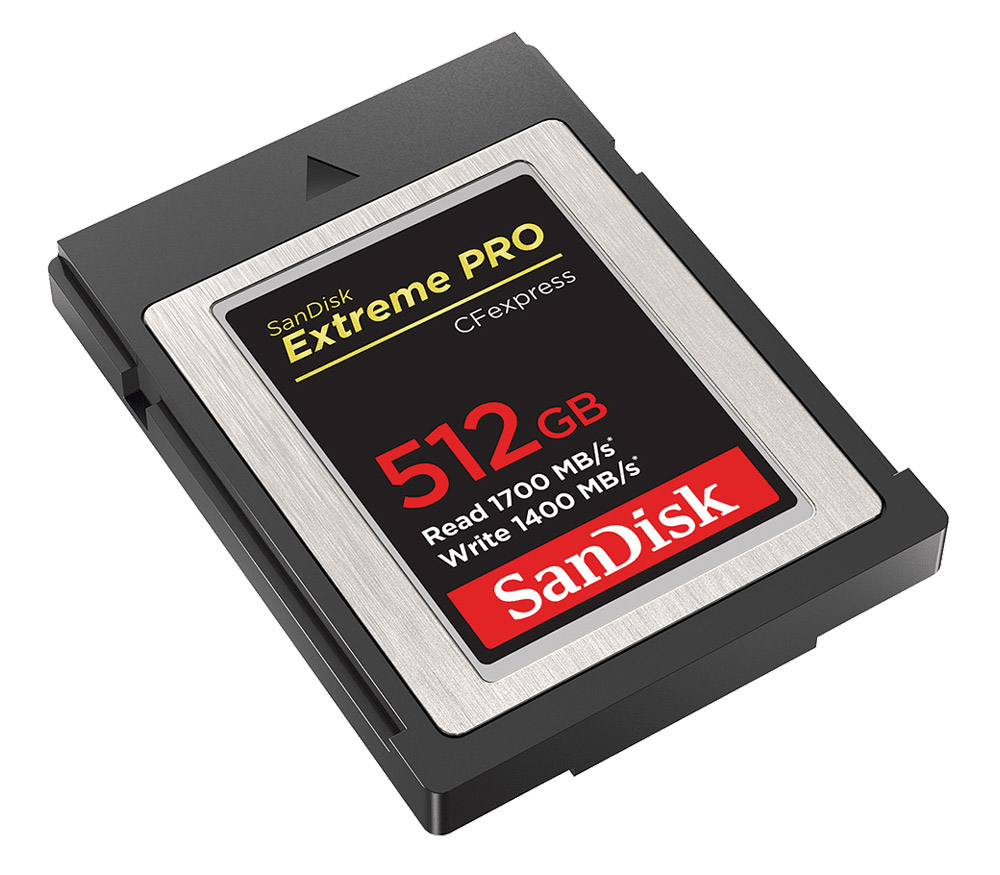 Карта памяти SanDisk CFexpress Type B 512GB Extreme Pro, 1700 / 1400 МБ/с