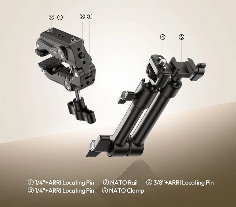 Кронштейн с зажимом Ulanzi HD02 10" Magic Arm Kit