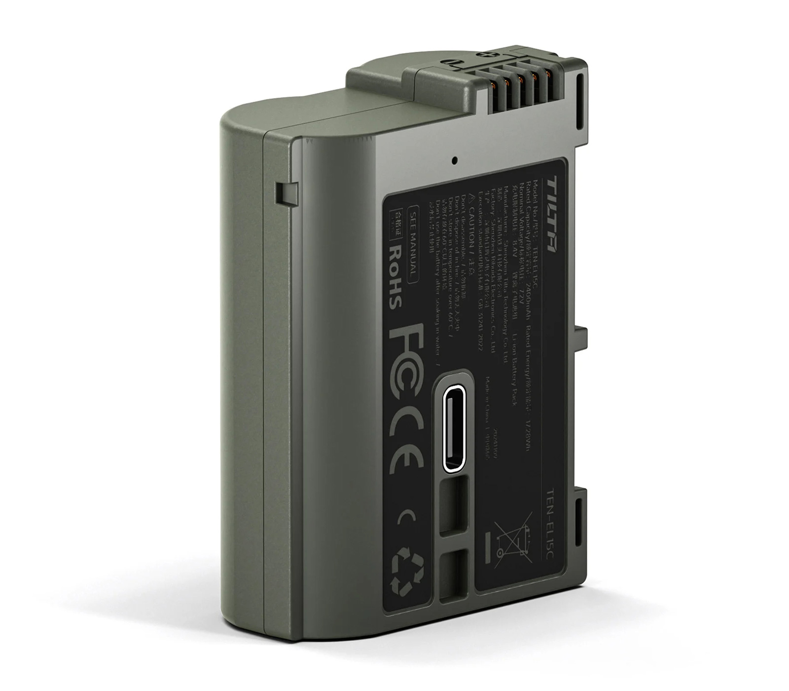 Аккумулятор Tilta EN-EL15c с разъемом USB-C, 2400 мАч