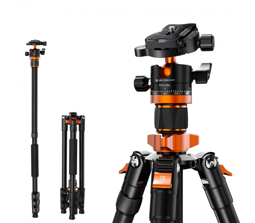 Штатив K&F Concept K254A3 с шаровой головой BH-28L