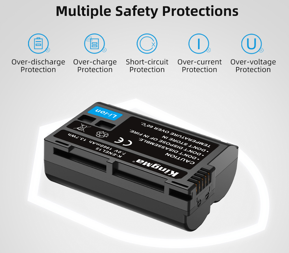 Зарядное устройство Kingma BM058 + 2 аккумулятора EN-EL15 1960 мАч