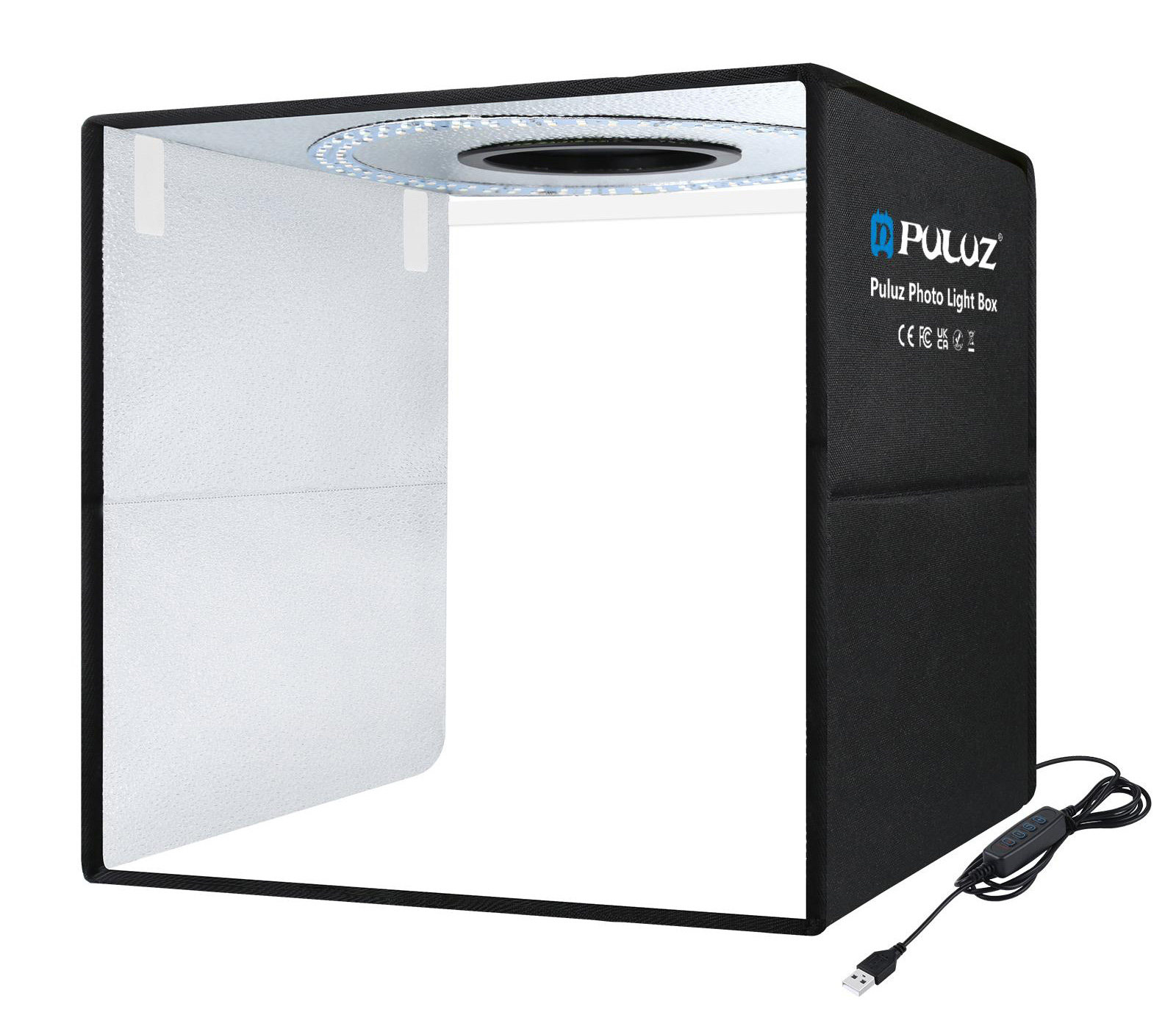 Фотобокс Puluz PU5041B 40 см, с верхней подсветкой и 6 фонами