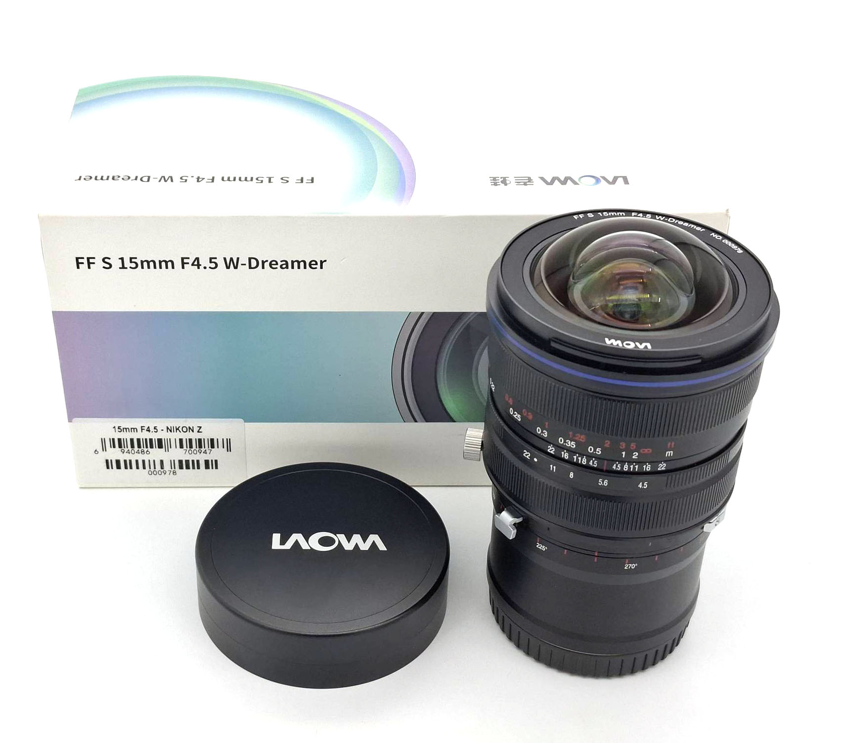 Объектив Laowa 15mm f/4.5 Zero-D Shift  Nikon Z (состояние 5) (б/у)