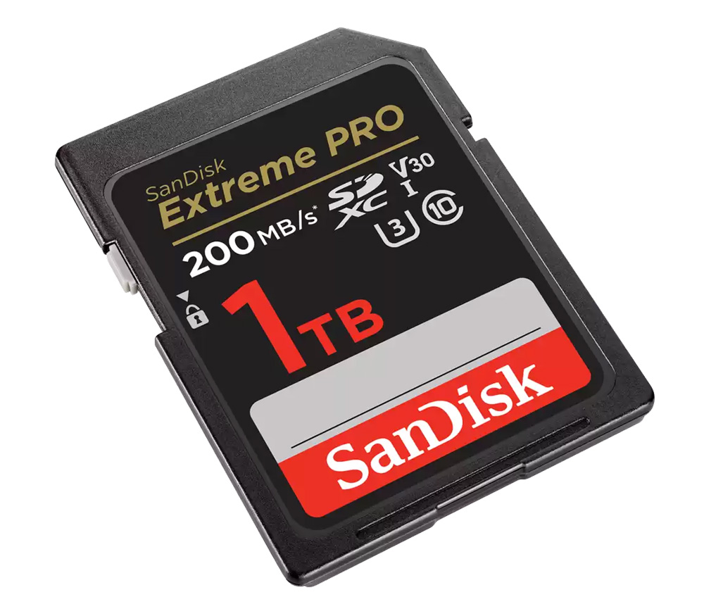 Карта памяти SanDisk SDXC 1TB Extreme Pro UHS-I V30 U3 200/140 Mb/s