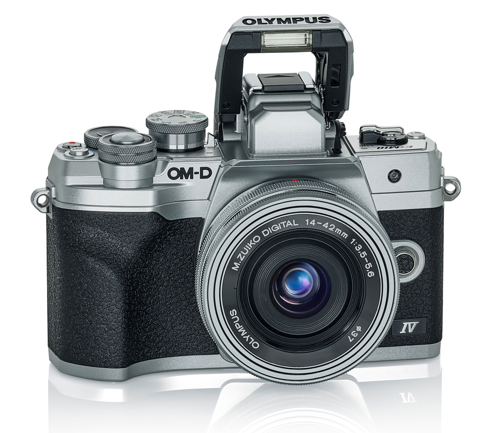 Беззеркальный фотоаппарат OM System OM-D E-M10 Mark IV kit 14-42 EZ серебристый (уцененный)
