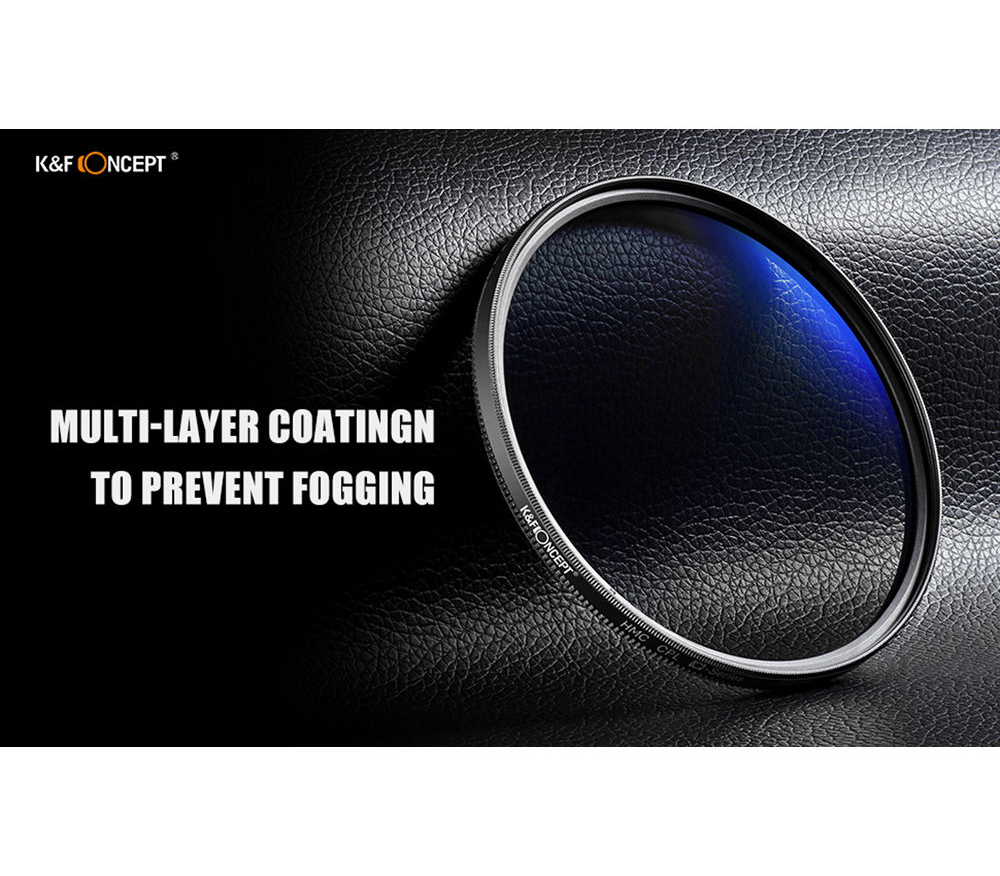 Светофильтр K&F Concept KU12 Classic Series HMC CPL, Blue Coated, 49 мм