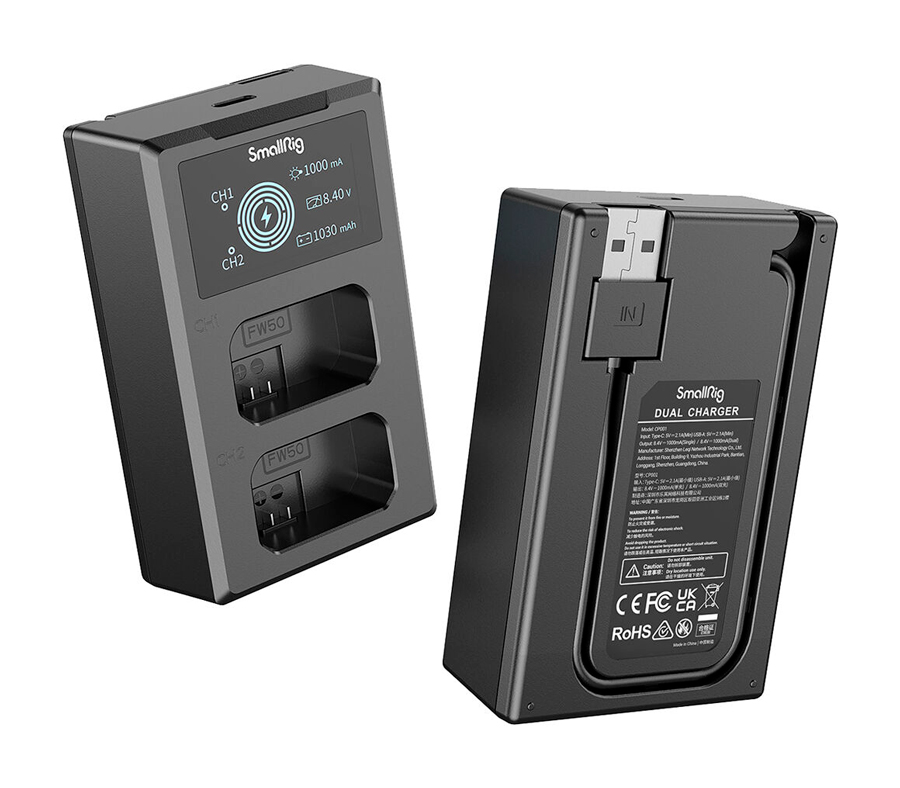 Аккумуляторы SmallRig NP-FW50 с зарядным устройством (3818)