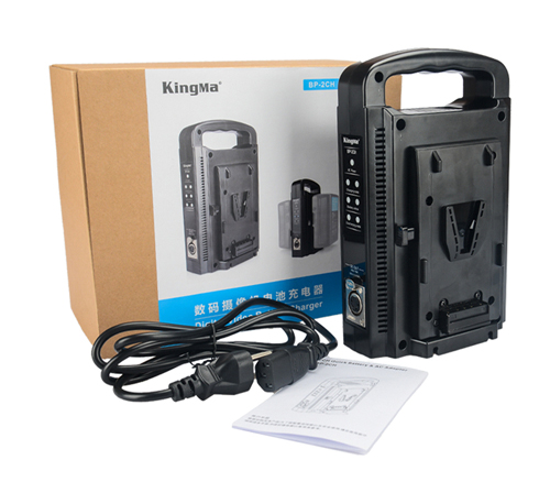 Зарядное устройство Kingma BP-2CH для 2 аккумуляторов V-Mount