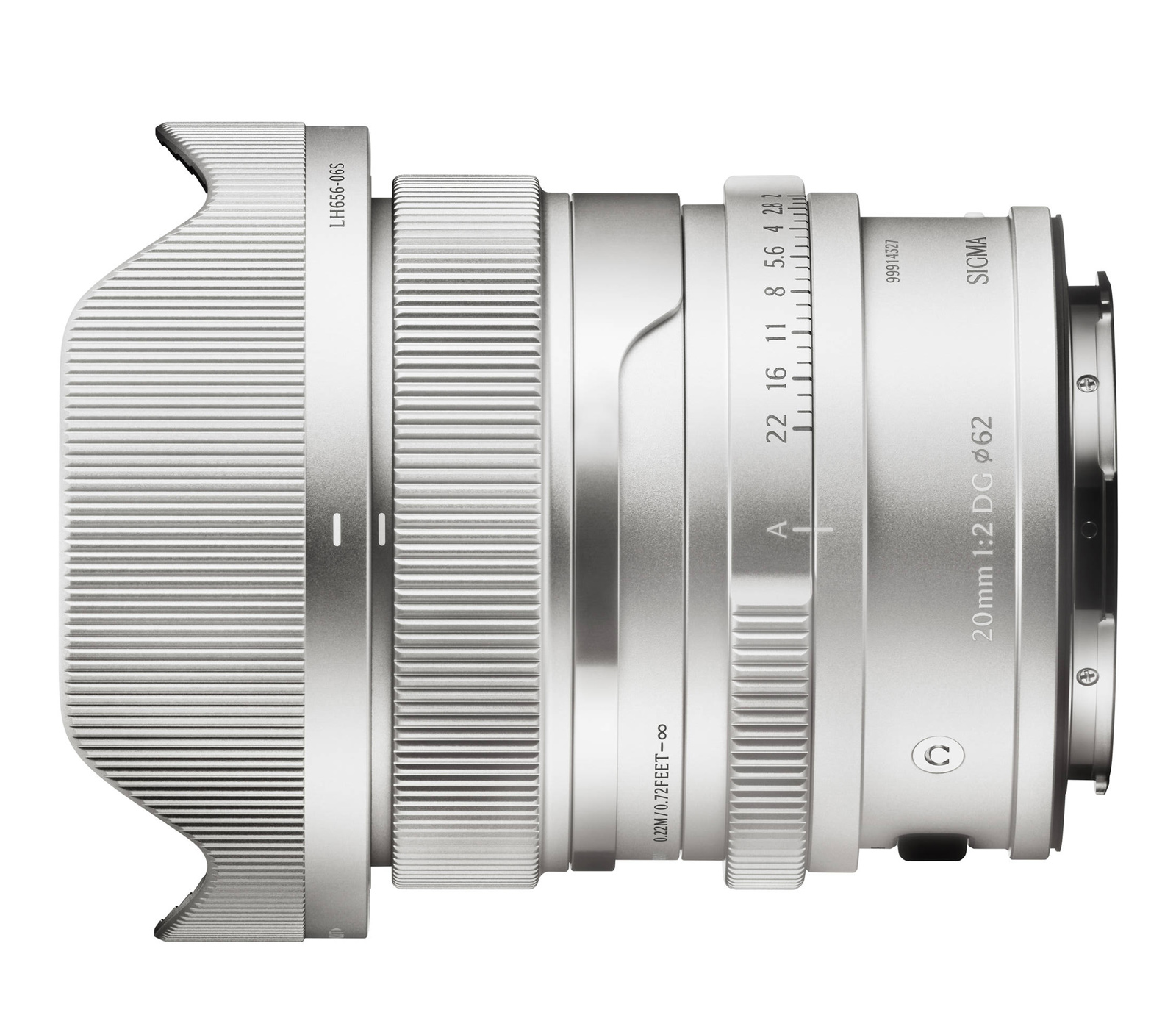 Объектив Sigma 20mm f/2 DG Contemporary, серебристый, L-Mount