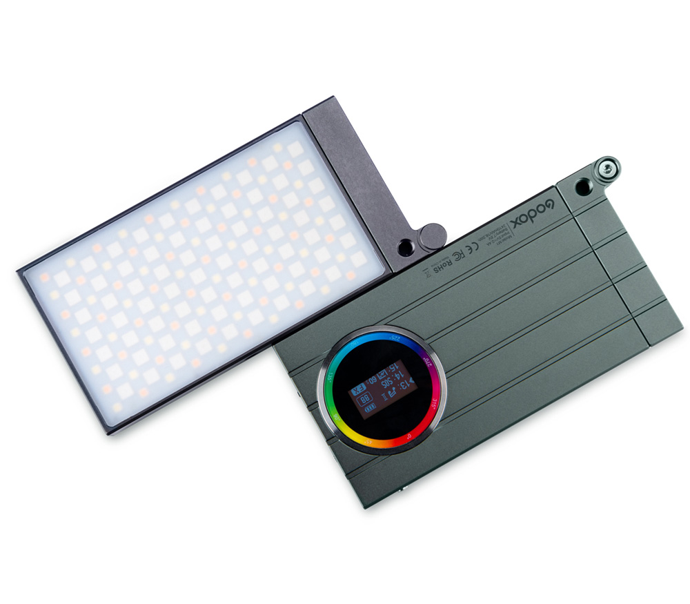 Осветитель светодиодный Godox RGB Mini Creative M1, накамерный, 13 Вт, 2500-8500К