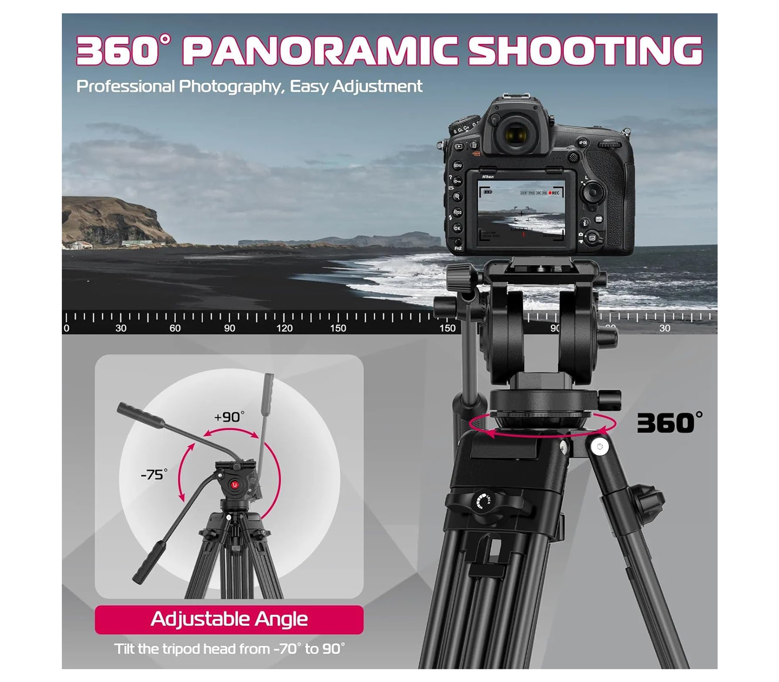 Штатив Ulanzi MT-81 с жидкостной головой, для видео