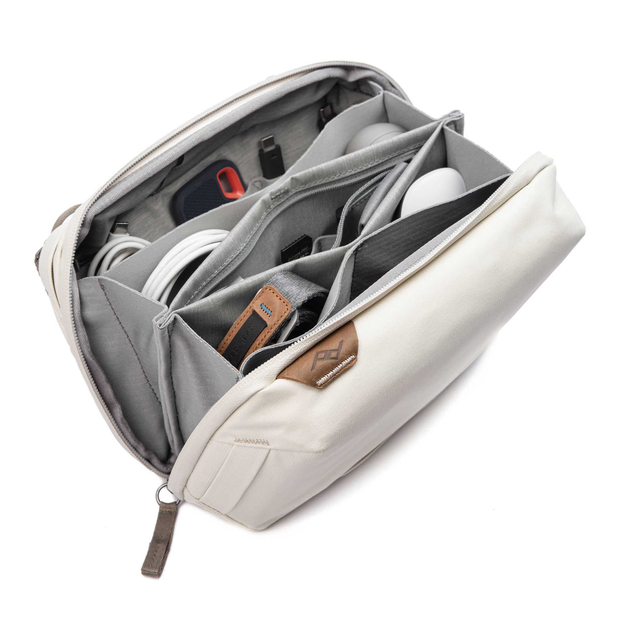 Чехол-органайзер Peak Design Tech Pouch v3, цвет Bone, белый