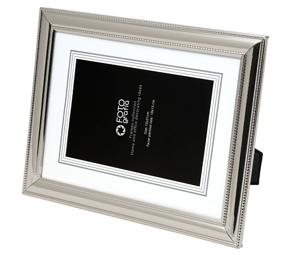 Фоторамка Fotografia 15x21 см, серебристая, FFM-5513