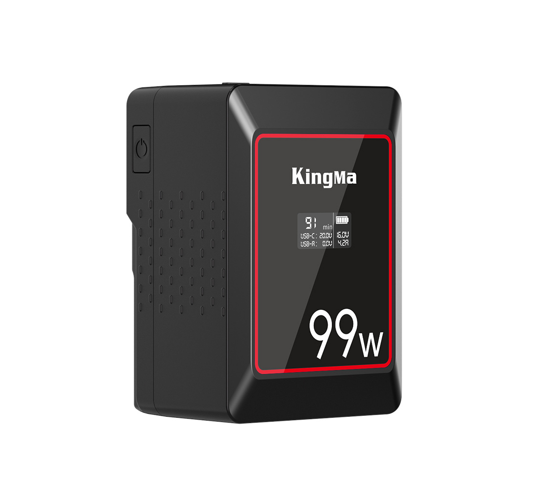 Аккумулятор Kingma 99W Mini, V-Mount, OLED дисплей, 6700 мАч