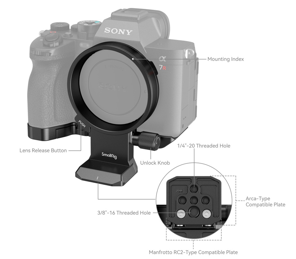 Поворотная площадка SmallRig 4148 для Sony A7RV / A7RIV / A7IV / A7SIII