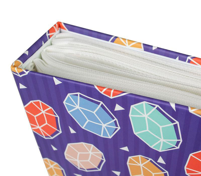 Фотоальбом Мирам 10x15 см 200 фото, алмазы, фиолетовый