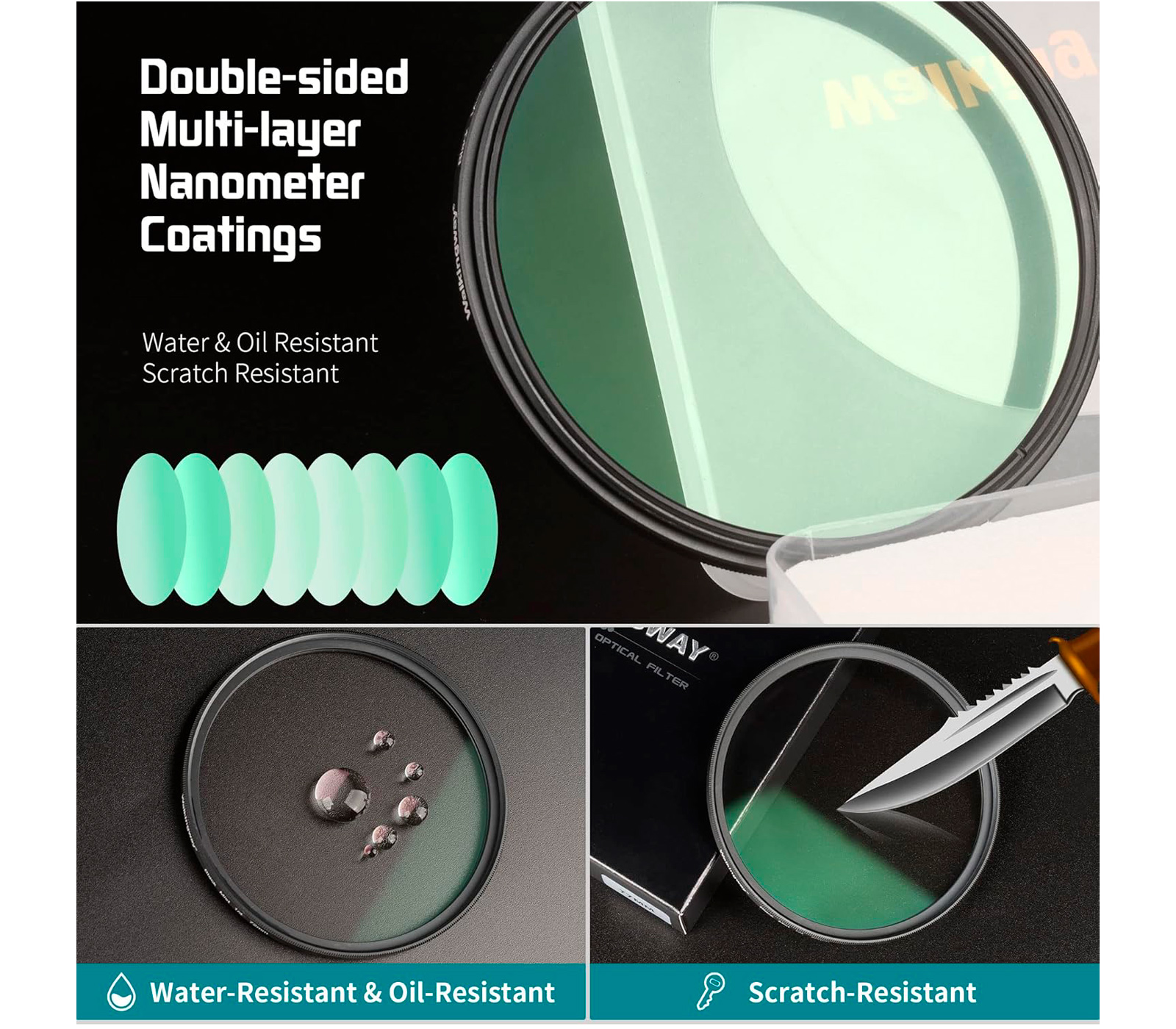 Светофильтр Walking Way Black Mist 1/2 82mm