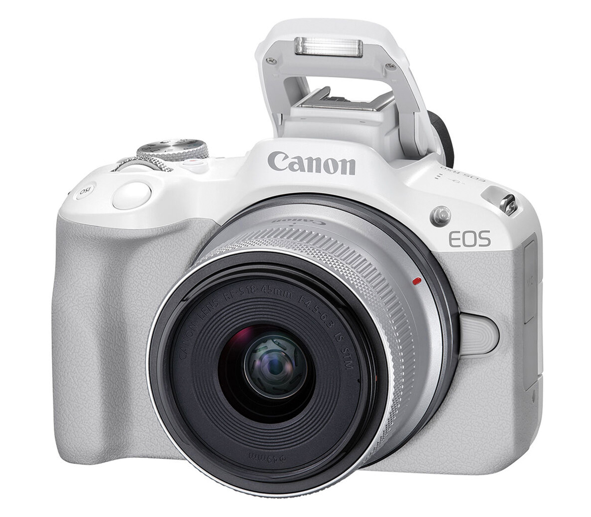 Беззеркальный фотоаппарат Canon EOS R50 Kit RF-S 18-45mm IS STM, белый
