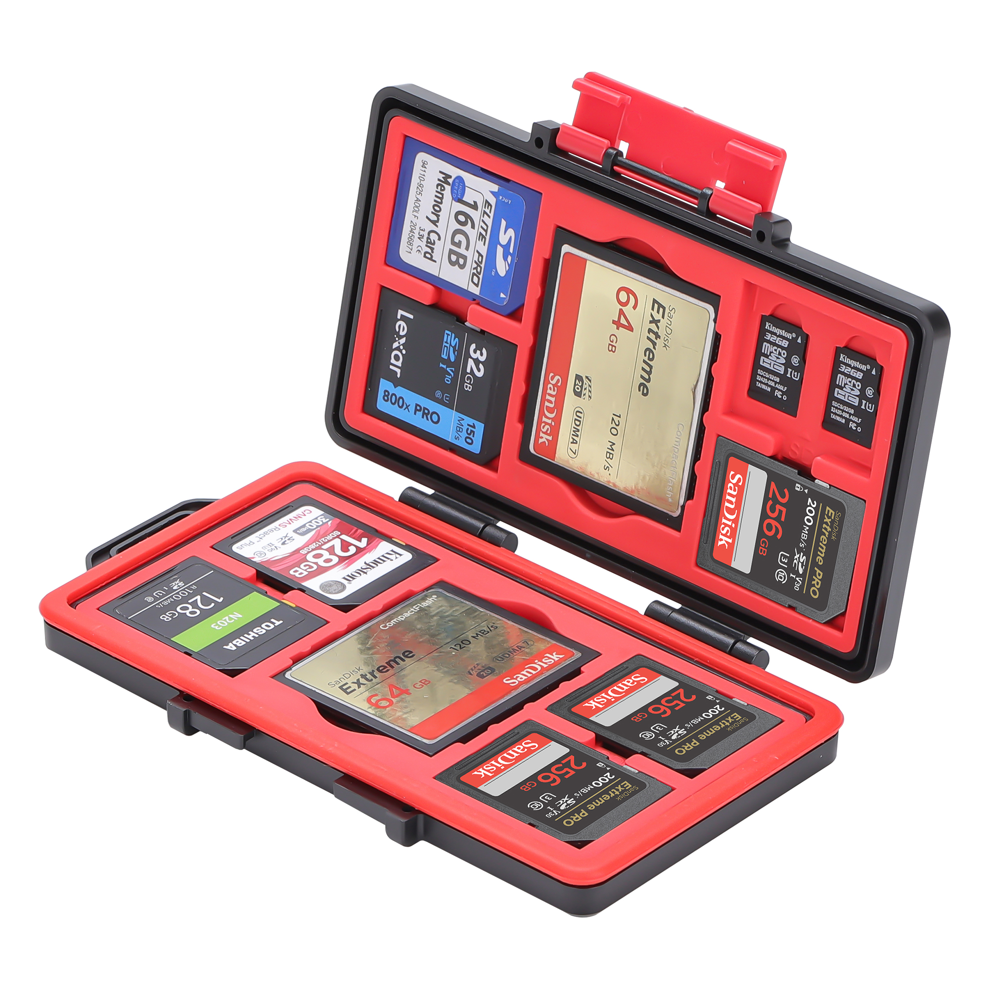 Кейс для карт памяти Kingma BMGP356, влагозащищенный: 2х CFE-B + 8x SD + 10 microSD